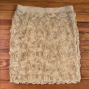 Banana Republic Gold Rosette Skirt